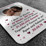 Special 1st Anniversary Gift Husband Wife Personalised Insert