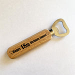 Personalised Birthday Bottle Opener 18th 21st 30th 50th Birthday