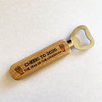 Cheers to 2020 Lockdown Gift Wood Bottle Opener Dad Grandad