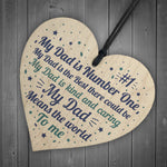 FATHERS DAY Gift For Daddy Dad Heart Daddies Girl Gift Birthday