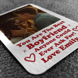 Personalised Photo Gift For Boyfriend Card Valentine Anniversary