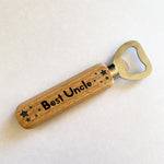 Best Uncle Wooden Bottle Opener Birthday Christmas Gift For Him