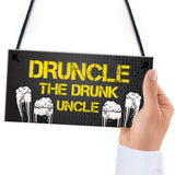 Funny Uncle Gift Druncle Sign Gift For Him From Niece Nephew