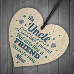 Uncle Gifts Brother Friendship Gift Wooden Heart Sign Birthday