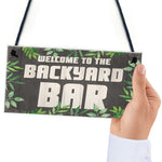 Novelty Backyard Bar Hanging Signs And Plaques Garden Decor