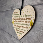 Grandad Gift From Grandchildren Wood Heart Grandad Birthday Xmas