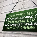 Games Room Novelty Gamer Sign For Boys Bedroom Man Cave Gift