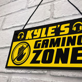 Gaming Boys Bedroom Sign PERSONALISED Gift For Brother Son