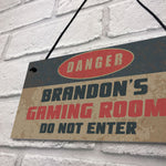 Personalised Gaming Bedroom Gamer Gifts For Him Novelty Gifts