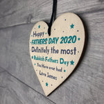 Fathers Day Wooden Heart Gift PERSONALISED Gift Idea For Dad