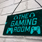 Gaming Room Sign Novelty Gamer Gift Bedroom Man Cave Sign