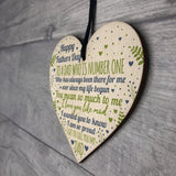 Fathers Day Gift Wooden Heart Fathers Day Card Gift For Dad Gift