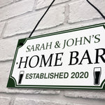 PERSONALISED Home Bar Hanging Sign Garden Plaque Man Cave