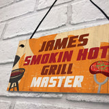 Personalised BBQ Barbecue Hanging Funny Garden Sign Gift For Him