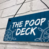 Funny Nautical Theme Sign For Bathroom Toilet Loo Beach Theme