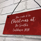 PERSONALISED Christmas At The Sign Family Gift Christmas Decor