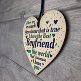 Boyfriend Christmas Card Gifts Wooden Heart Anniversary Gifts