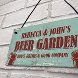 Personalised Beer Garden Outdoor Garden Man Cave Sign Alcohol