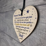 Dad Memorial Plaque Birthday Christmas Tree Decoration Wood Gift