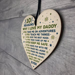 Daddy Gifts From Son Daddy Daughter Gifts Wooden Heart Love You