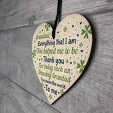 Thankyou Grandad Gift Wood Heart Fathers Day Gift For Grandad