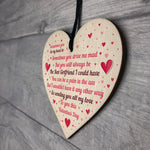 Handmade Valentine's Day Gift For Your Girlfriend Wood Heart