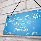 Hot Tub Hanging Decor Signs For Garden Novelty Lazy Spa Hot Tub