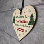 Welcome To Family Christmas Decoration PERSONALISED Heart