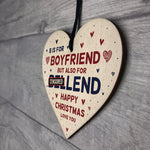 Funny Boyfriend Gift Wooden Heart Christmas Gift For Boyfriend