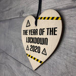 Year Of Lockdown Wooden Heart Quarantine Gift Family Gift