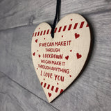 Funny Post Lockdown Anniversary Gifts Wooden Heart Gifts