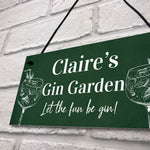 Personalised Gin Garden Signs Home Decor Gifts Novelty Home Bar