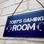 Personalised Boys Gaming Bedroom Sign Christmas Gamer Gifts