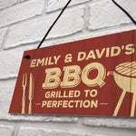 Funny BBQ Sign For Garden Personalised Man Cave Shed Sign