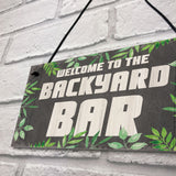 Novelty Backyard Bar Hanging Signs And Plaques Garden Decor