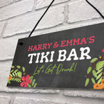 Tiki Bar Sign Personalised Garden Shed Home Bar Sign Alcohol