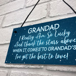 Thank You Grandad Gift For Birthday Christmas Hanging Sign