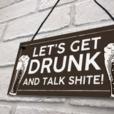 Funny Alcohol Sign Man Cave Home Bar Pub Hanging Plaque