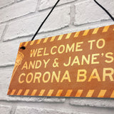 Novelty Corona Bar Sign PERSONALISED Home Bar Pub Sign