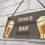 Home Bar Garden Hanging Sign Alcohol Man Cave Beer Lockdown Bar