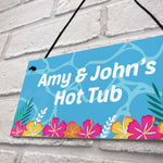 Novelty Hot Tub Accessories PERSONALISED Hot Tub Plaque Decor