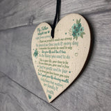 My Father Fathers Day Dad Wood Heart Sign Memorial Gift For Him