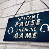 Funny Gamer Gift Gaming Sign For Boys Bedroom Man Cave Gift