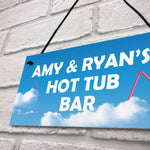 PERSONALISED Hot Tub Bar Signs And Plaques Novelty Garden Decor