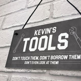 Personalised Tool Sign For Man Cave Shed Garage Gift For Him