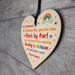 Personalised Teacher Thank You Gift Wood Heart Assistant Gifts