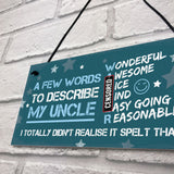 FUNNY Uncle Gifts Quirky Gift For Uncle Fathers Day Gift For Hi