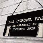 Funny Corona Bar Sign For Home Bar Garden Hanging Sign Alcohol