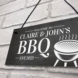 Personalised BBQ Garden Sign Novelty Home Decor Plaques Gifts