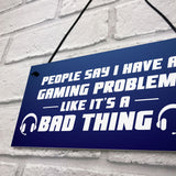 Novelty Gaming Games Room Sign Funny Gift For Brother Son